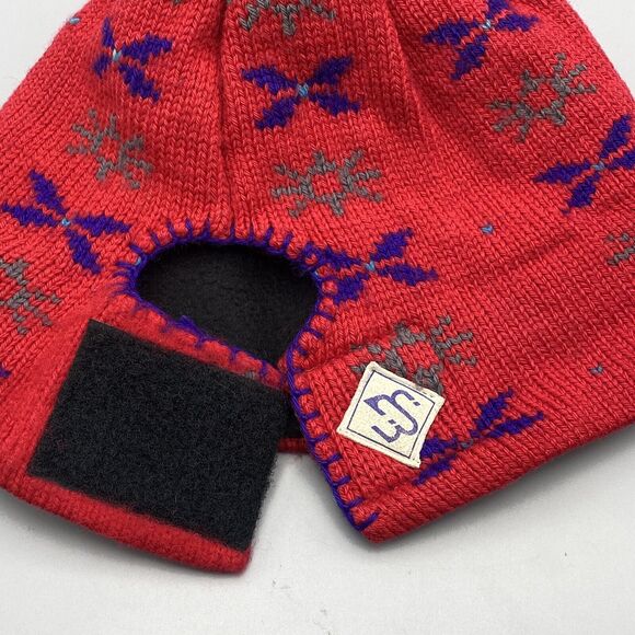 Vintage MERKLEY Wool Knit Beanie Hat Fleece Lined Adjustable Stocking Cap Canada - Picture 10 of 14